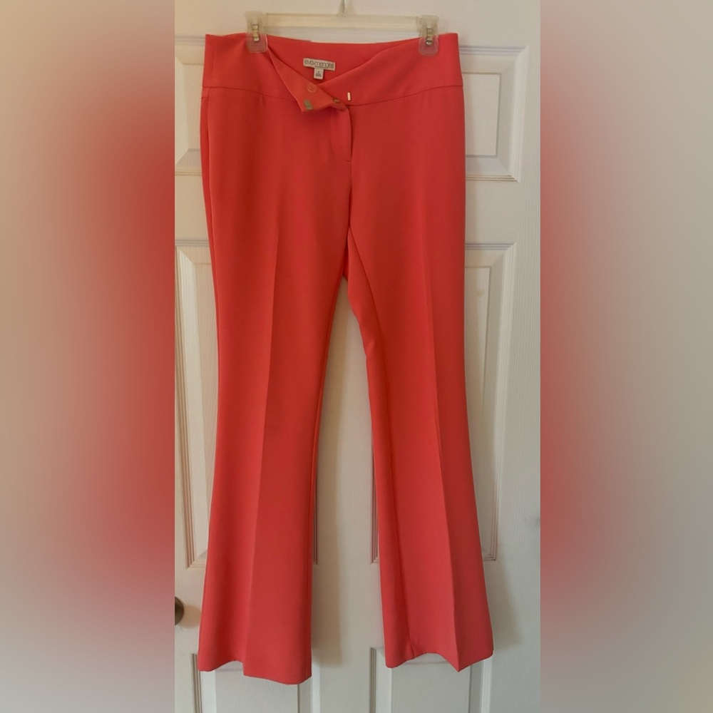 Eva Mended for NY & Company coral dress pants